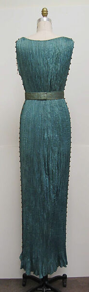 "Delphos", Fortuny (Italian, founded 1906), silk, glass, metal, Italian