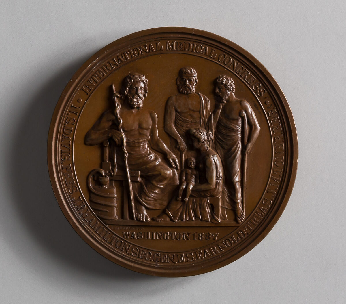 International Medical Congress, Charles E. Barber (1840–1917), Bronze, American