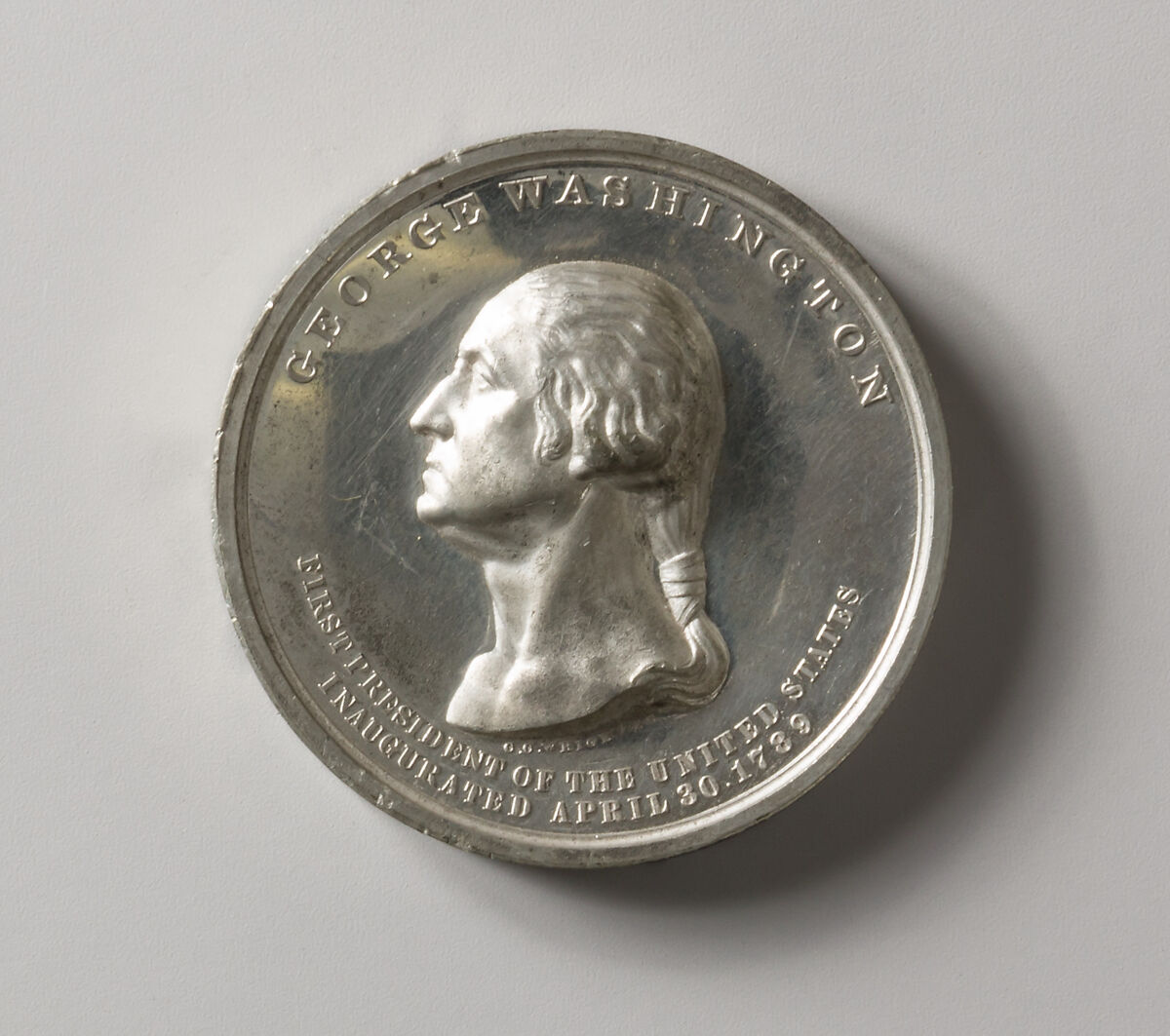 Centennial of Washington's Inauguration, Charles Cushing Wright, White metal, American 