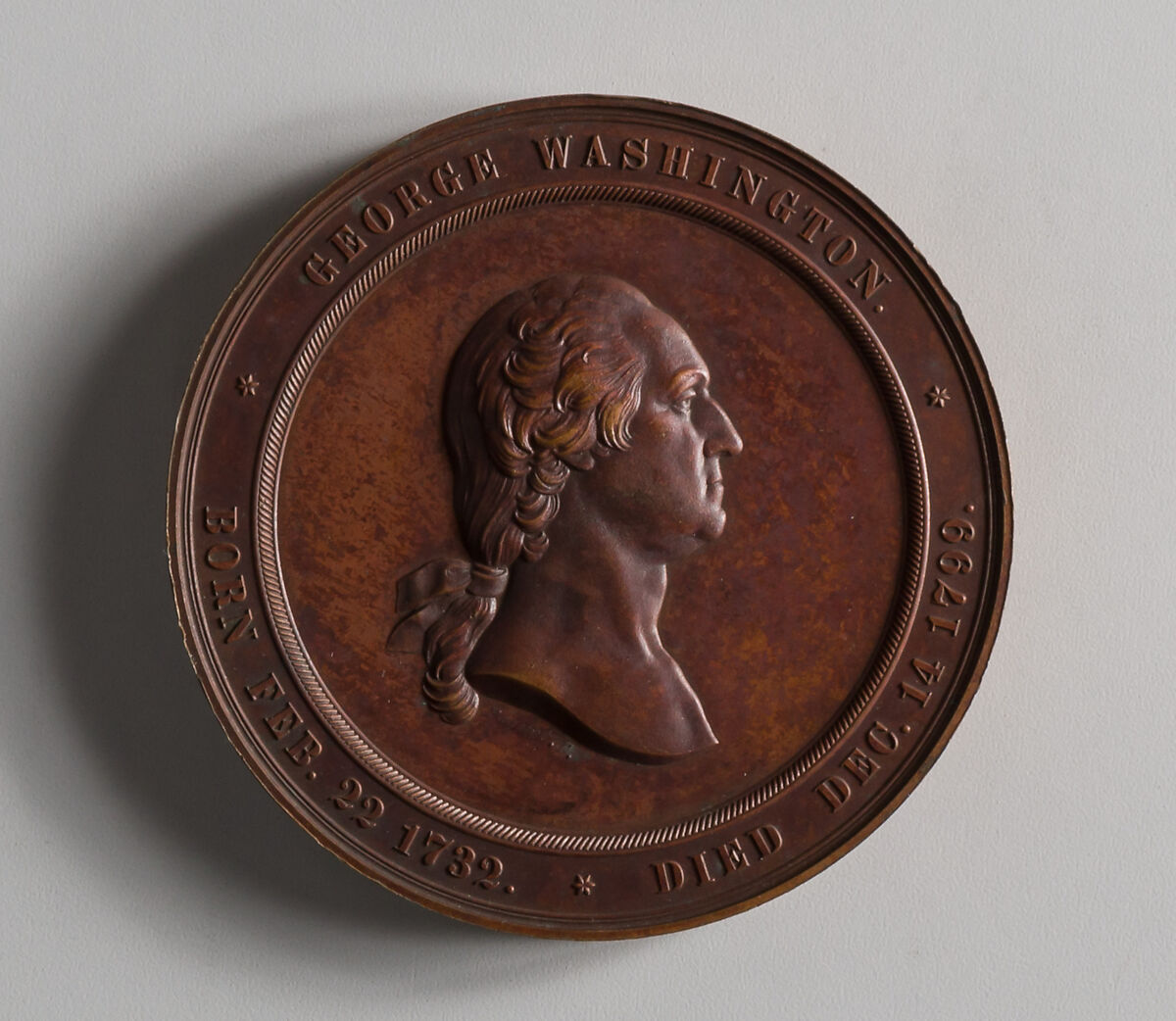 Inauguration of the Washington Cabinet of Medals, Anthony Paquet (1814–1882), Bronze, American 