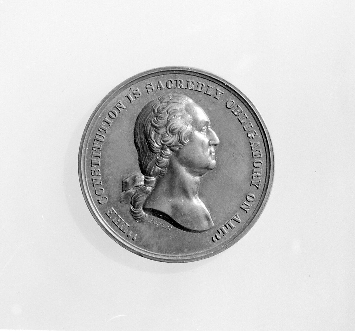 U.S. Mint Oath of Allegiance, Anthony Paquet (1814–1882), Bronze, American