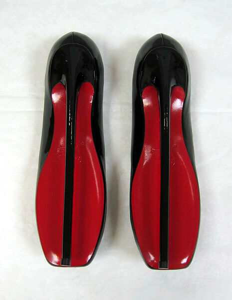 Pumps, Christian Louboutin (French, born 1963), leather, plastic (vinyl), French