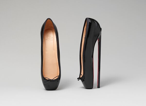 Pumps, Christian Louboutin (French, born 1963), leather, plastic (vinyl), French