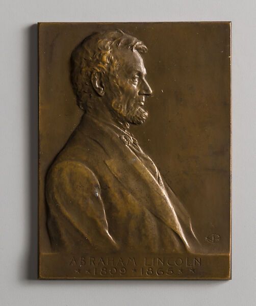 Abraham Lincoln, Victor David Brenner (American, born Šiauliai, Lithuania (Shavli, Russian Empire) 1871–1924 New York), Bronze, American
