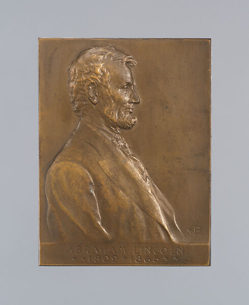 Abraham Lincoln, Victor David Brenner (American, born Šiauliai, Lithuania (Shavli, Russian Empire) 1871–1924 New York), Bronze, American 