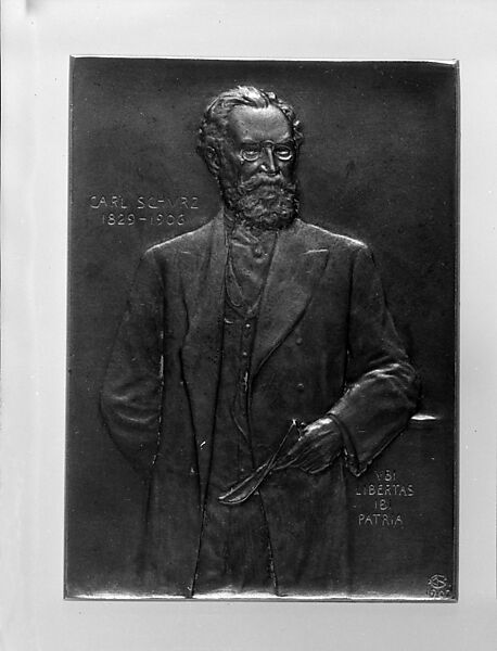 Carl Schurz, Victor David Brenner (American, born Šiauliai, Lithuania (Shavli, Russian Empire) 1871–1924 New York), Bronze, American