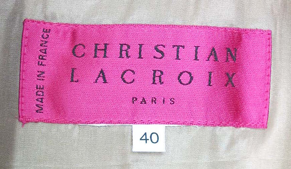 Coat, Christian Lacroix (French, born 1951), wool, silk, metal, French