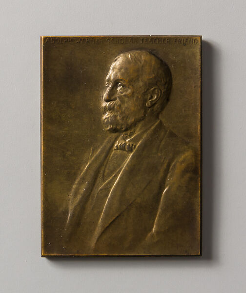 Professor Adolph Werner, Victor David Brenner (American, born Šiauliai, Lithuania (Shavli, Russian Empire) 1871–1924 New York), Bronze, American 