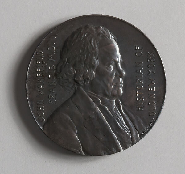 John Wakefield Francis, M.D., Victor David Brenner (American, born Šiauliai, Lithuania (Shavli, Russian Empire) 1871–1924 New York), Silver, American 