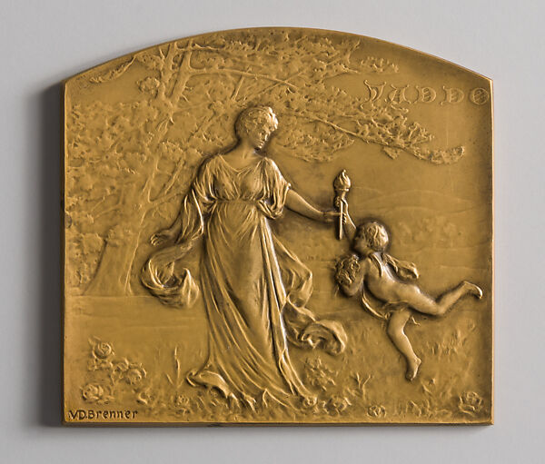 Katrina Trask, Victor David Brenner (American, born Šiauliai, Lithuania (Shavli, Russian Empire) 1871–1924 New York), Bronze, American 