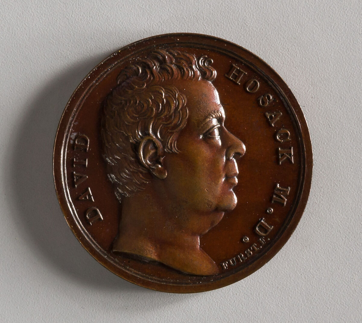 David Hosack, Physician and Scientist, Moritz Fürst (born 1782, active United States, 1807–ca. 1840), Bronze, American 