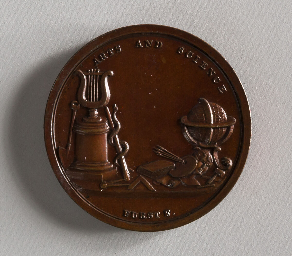 David Hosack, Physician and Scientist, Moritz Fürst (born 1782, active United States, 1807–ca. 1840), Bronze, American