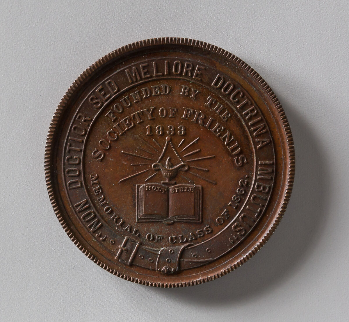 Haverford College, Memorial of Class of 1862, George Hampden Lovett (1824–1894), Bronze, American