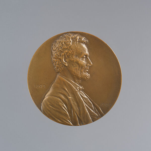 Abraham Lincoln, Victor David Brenner (American, born Šiauliai, Lithuania (Shavli, Russian Empire) 1871–1924 New York), Bronze, American 