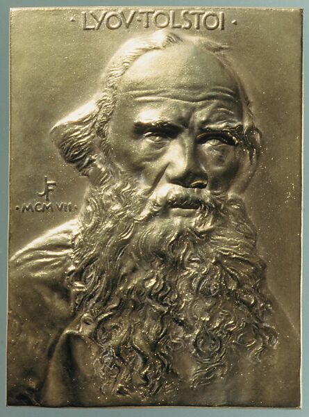 Count Lyov (Leo) Tolstoi, John Flanagan (American, Newark, New Jersey 1865–1952 New York), Copper and gold leaf, American 