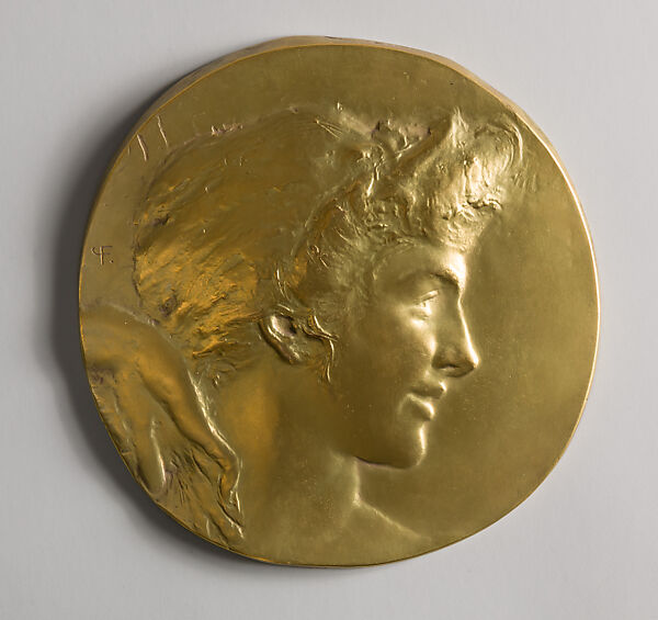 Aphrodite, John Flanagan (American, Newark, New Jersey 1865–1952 New York), Copper and gold leaf, American 