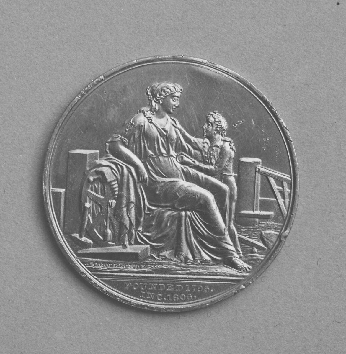 Award to Hammond Typewriter Co., Massachusetts Charitable Mechanic Association, 1887, Christian Gobrecht (1785–1844), Gold (?), American