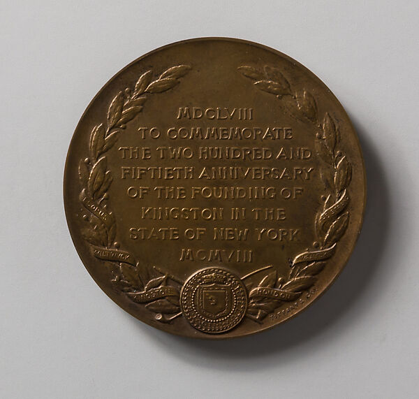 The 250th Anniversary of the Founding of the Town of Kingston, New York, Bronze, American 