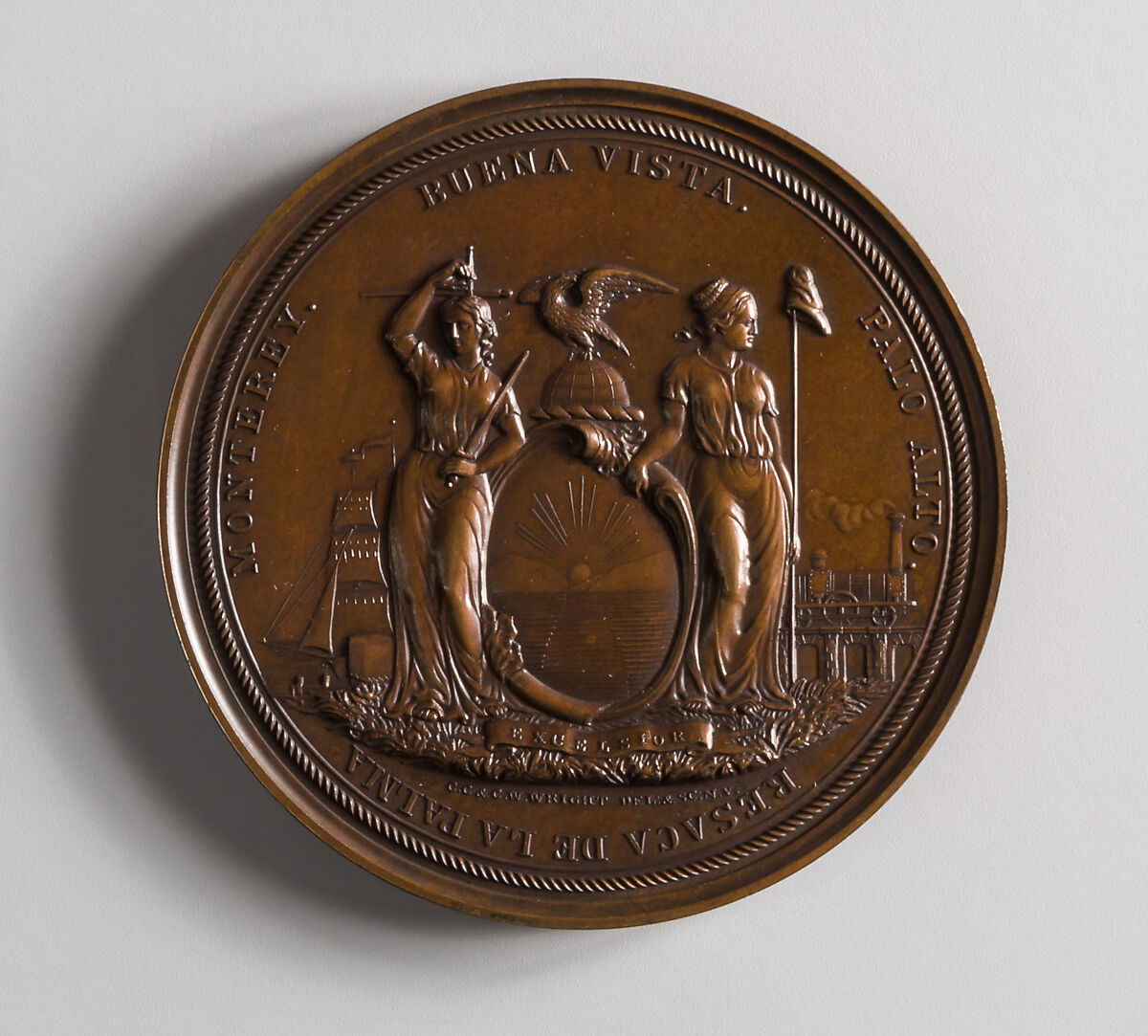 New York State to Louisiana to Lieutenant-Colonel Bliss, Charles Cushing Wright, Bronze, American