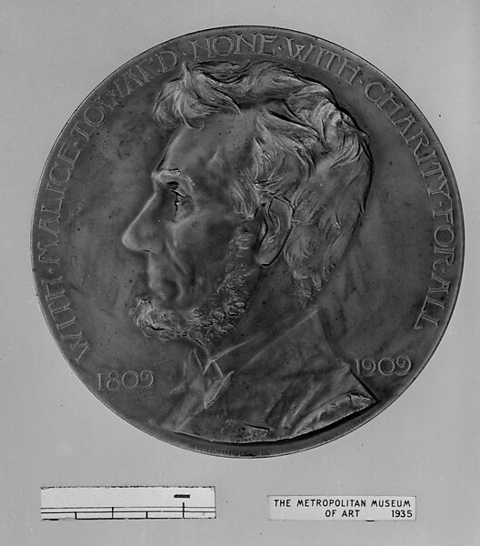 G. A. R. Memorial of Lincoln Centenary, Bronze, American