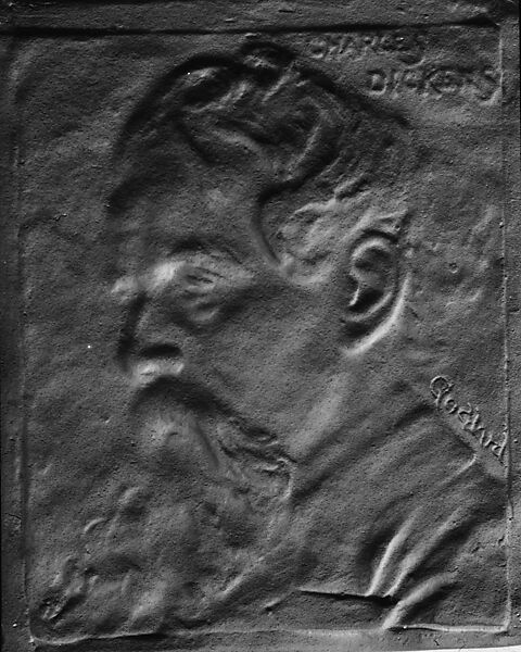 The Later Portrait of Dickens, Ralph Bartlett Goddard (1861–1936), Bronze, American