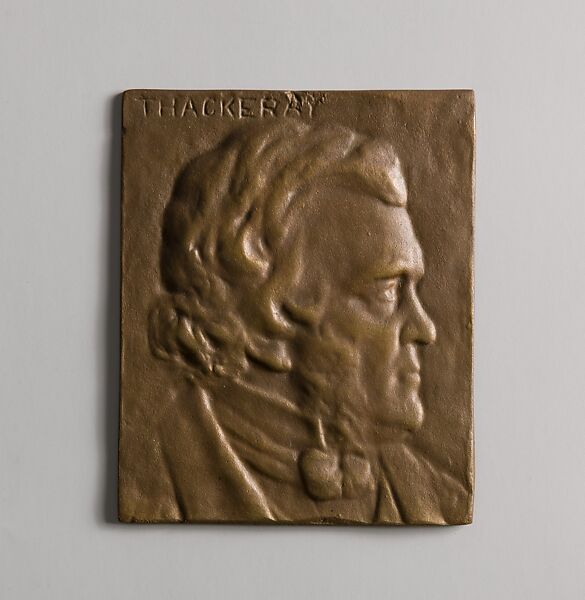 Traditional Portrait of Thackeray, Ralph Bartlett Goddard (1861–1936), Bronze, American 