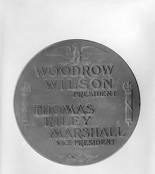 Inauguration of Dr. Woodrow Wilson as President, Bronze, American
