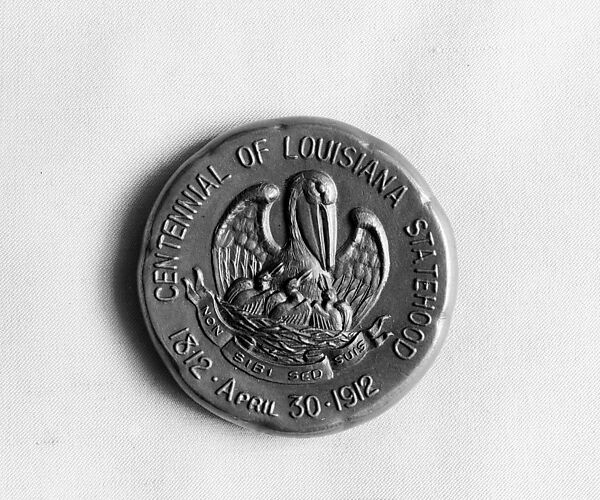 Louisiana Centennial, Attributed to Coleman E. Adler, Bronze, American