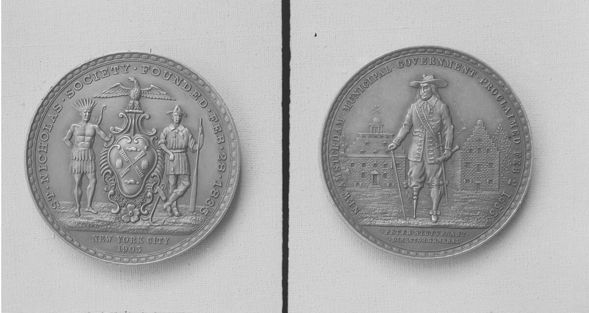 The 250th Anniversary of the Institution of Municipal Government in New York, Bronze, American