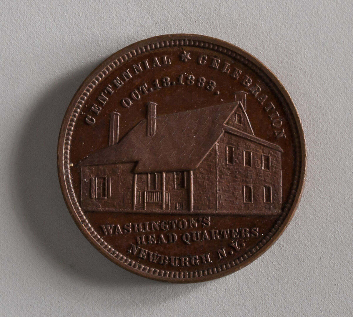 Centennial of the Disbanding of Washington's Army at Newburgh, Bronze, American