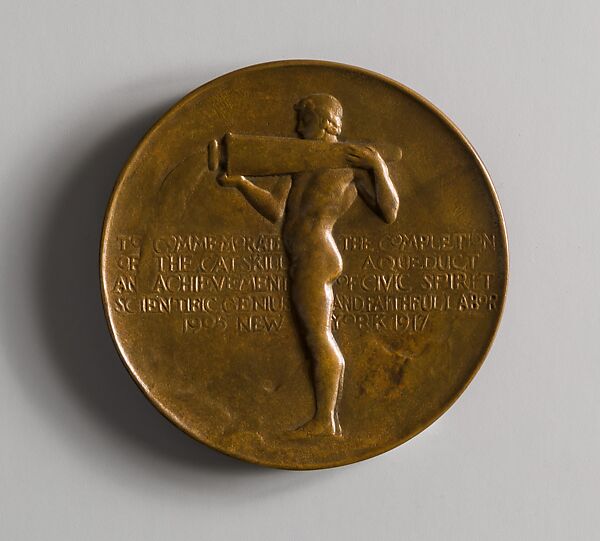 Catskill Aqueduct, Daniel Chester French (American, Exeter, New Hampshire 1850–1931 Stockbridge, Massachusetts), Bronze, American