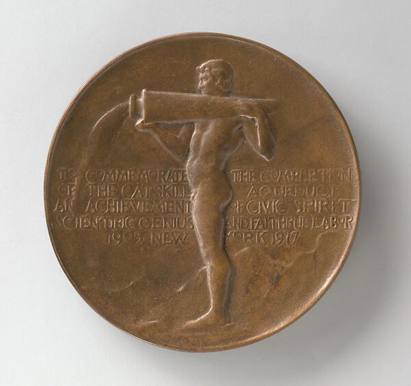 Catskill Aqueduct, Daniel Chester French (American, Exeter, New Hampshire 1850–1931 Stockbridge, Massachusetts), Bronze, American