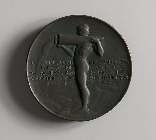 Catskill Aqueduct, Daniel Chester French (American, Exeter, New Hampshire 1850–1931 Stockbridge, Massachusetts), Bronze, American