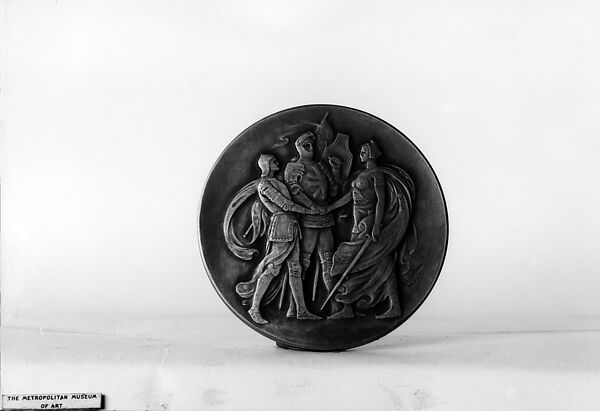 French and British War Commission, Daniel Chester French (American, Exeter, New Hampshire 1850–1931 Stockbridge, Massachusetts), Bronze, American