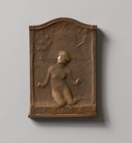 Peace and War, Emil Fuchs (American, Vienna 1866–1929 New York), Bronze, American