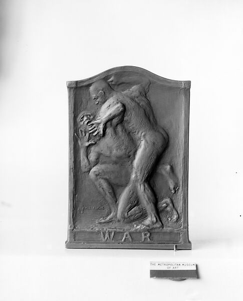 Peace and War, Emil Fuchs (American, Vienna 1866–1929 New York), Bronze, American