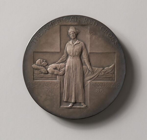 To Commemorate the Vision and Achievement of the War Council, Daniel Chester French (American, Exeter, New Hampshire 1850–1931 Stockbridge, Massachusetts), Silver, American