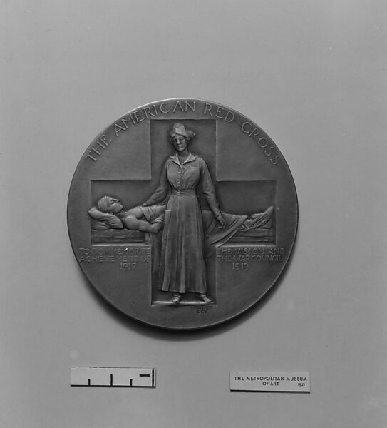 To Commemorate the Vision and Achievement of the War Council, Daniel Chester French (American, Exeter, New Hampshire 1850–1931 Stockbridge, Massachusetts), Bronze, American