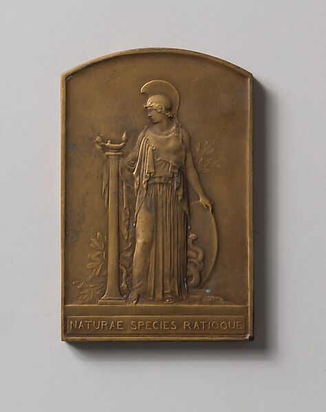 Semi-Centennial Medallion of the Wisconsin Academy of Sciences, Arts and Letters, Leonard Crunelle (1872–1944), Bronze, American