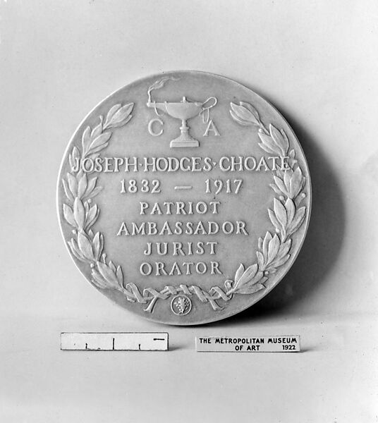 Joseph Hodges Choate, Herbert Adams (American, West Concord, Vermont 1858–1945 New York), Silver, American