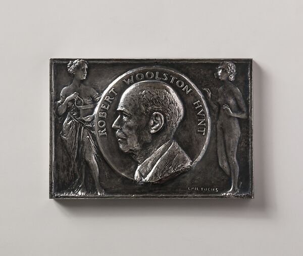 Robert Woolston Hunt Medal, Emil Fuchs (American, Vienna 1866–1929 New York), Silver, American 