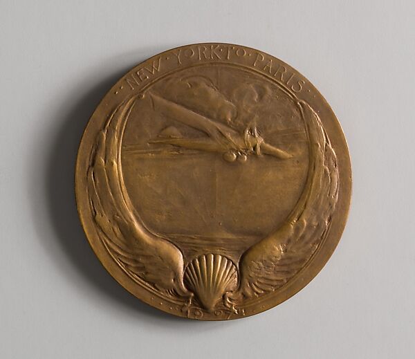 Colonel Charles A. Lindbergh, Charles Louis Hinton (1869–1942), Bronze, American