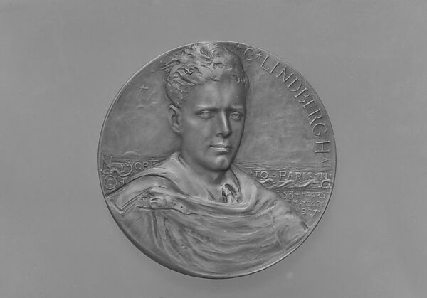 Colonel Charles A. Lindbergh, Charles Louis Hinton (1869–1942), Bronze, American