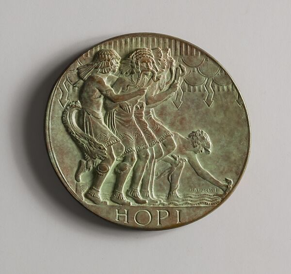 Incidents in the Hopi Prayer for Rain, Hermon Atkins MacNeil (American, Everett, Massachusetts 1866–1947 Queens, New York), Bronze, American