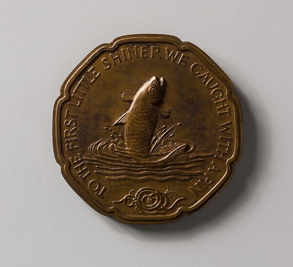 Dedicated to All True Fishermen, Herbert Adams (American, West Concord, Vermont 1858–1945 New York), Bronze, American 