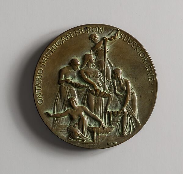 Ontario Sends Greetings to the Sea, Lorado Taft (1860–1936), Bronze, American