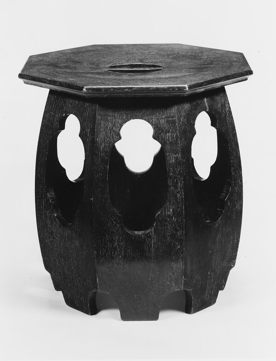 Tabouret, Designed by David Wolcott Kendall (1851–1910), Oak, American 