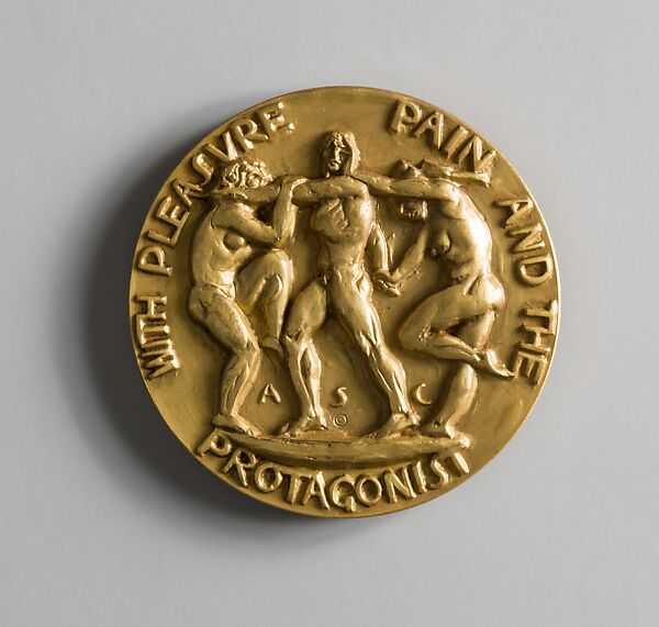 Life as a Dance, Alexander Stirling Calder (American, Philadelphia, Pennsylvania 1870–1945 Brooklyn, New York), Bronze and gold leaf, American