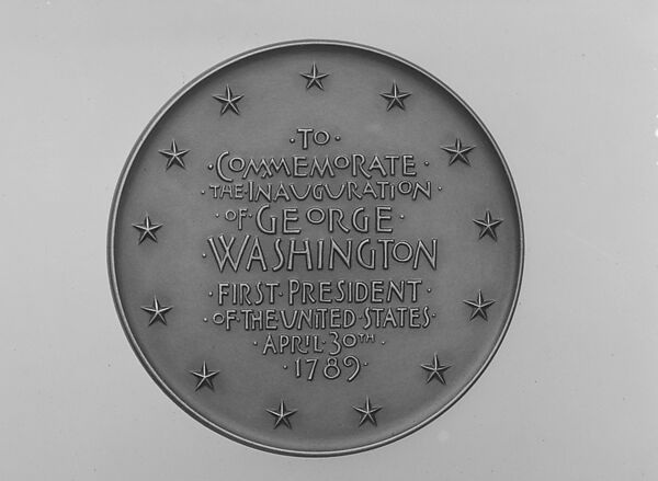 Sesquicentennial of Washington's Inauguration, Bronze, American