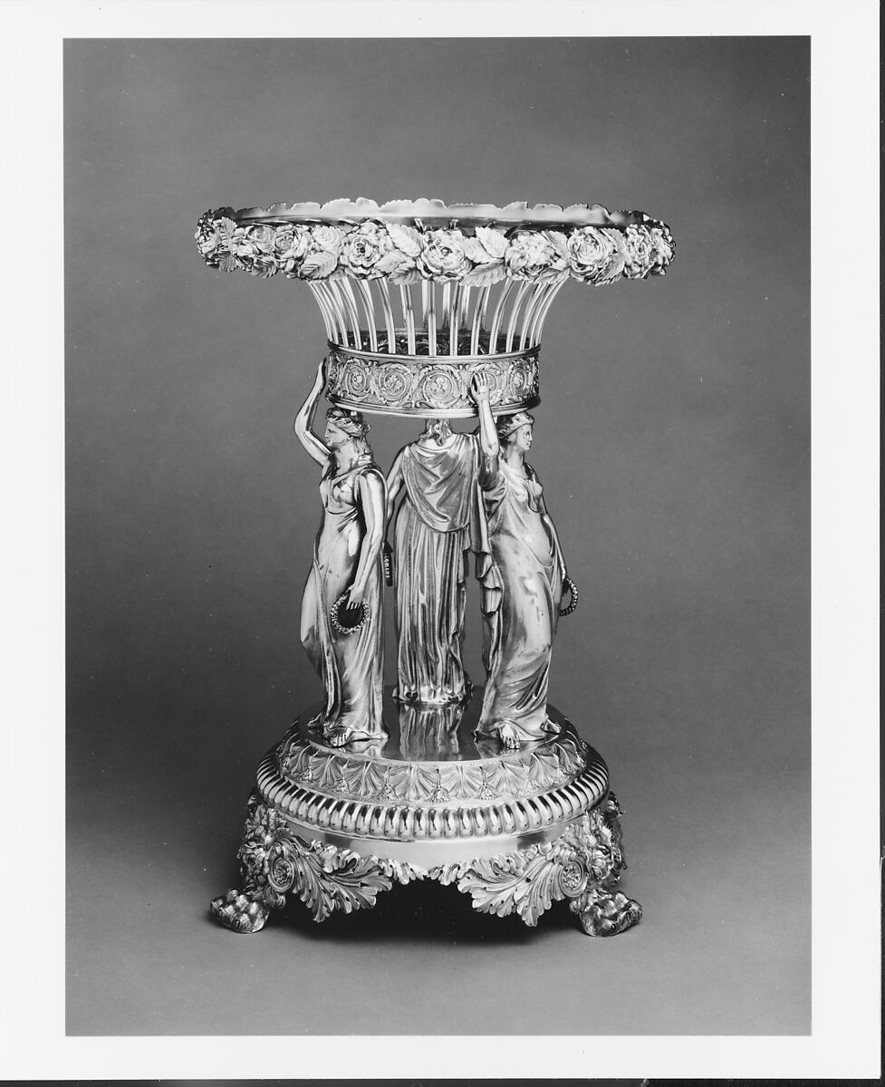 Centerpiece, Benjamin Smith, II (active ca. 1790–1830), Silver, British 